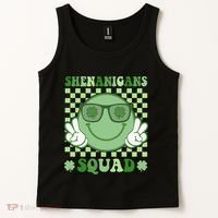 Shenanigans Squad St Patricks Day Smile Green Proud Irish Tank Top thumb 2