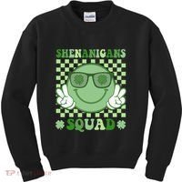 Shenanigans Squad St Patricks Day Smile Green Proud Irish Kids Sweatshirt thumb 0