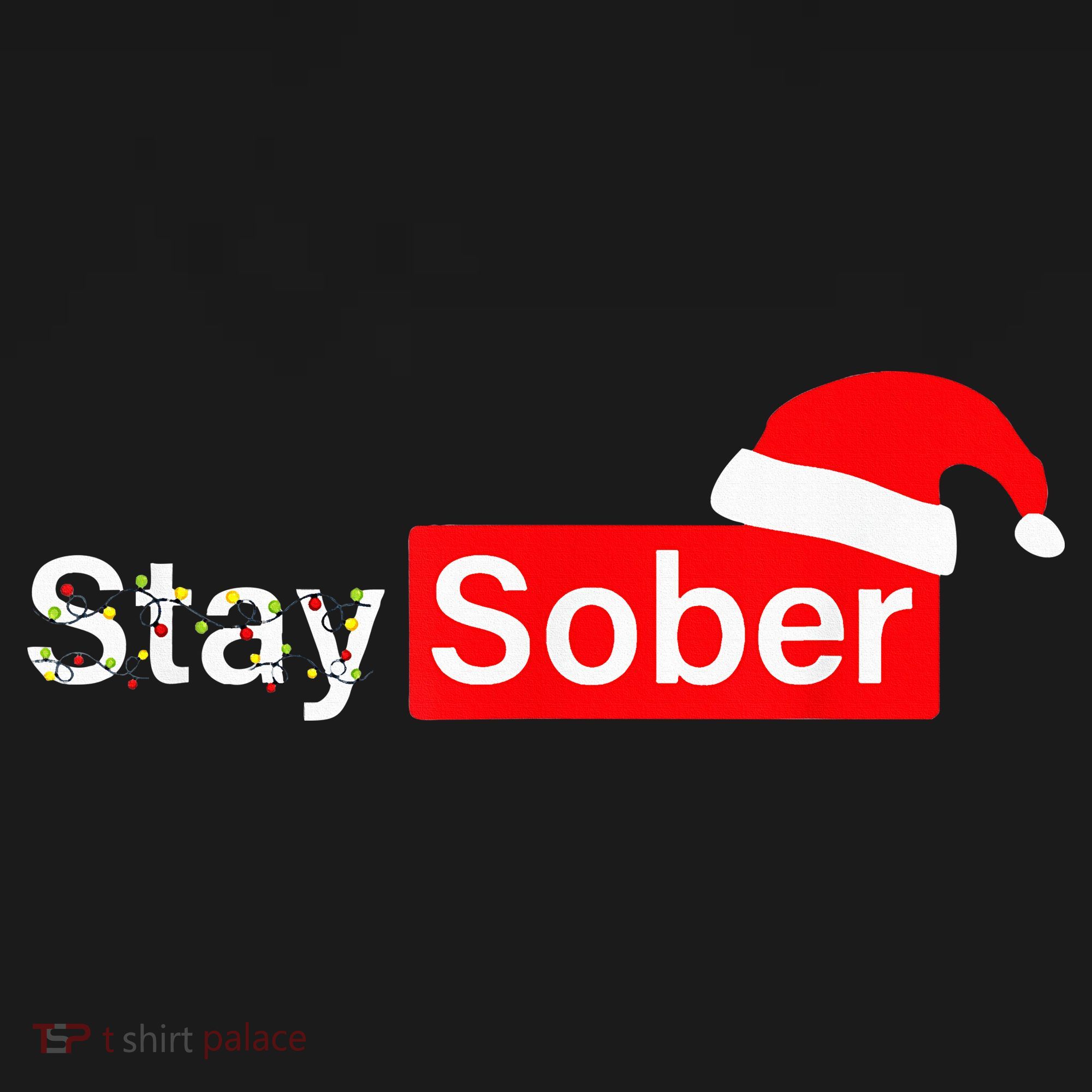 Stay Sober Santa Hat Christmas Xmas Tote Bag