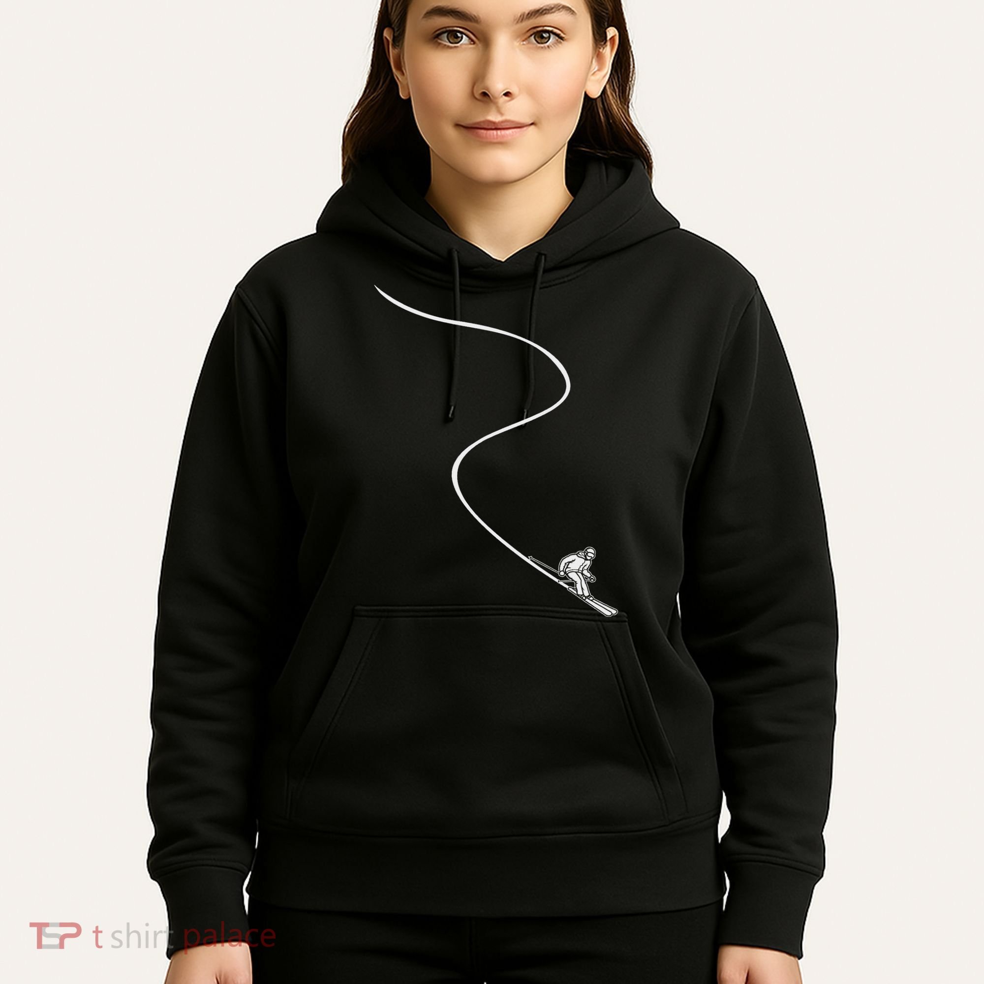 Ski Skiing Skier Hoodie