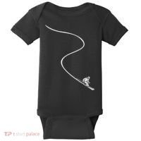 Ski Skiing Skier Baby Bodysuit thumb 0