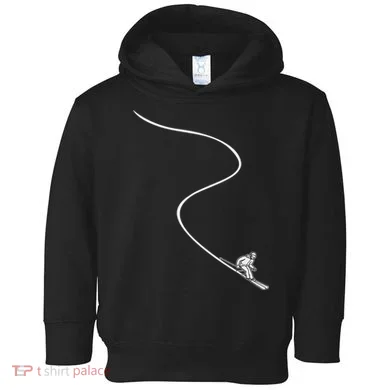Ski Skiing Skier Toddler Hoodie