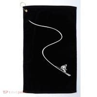 Ski Skiing Skier Golf Towel thumb 0