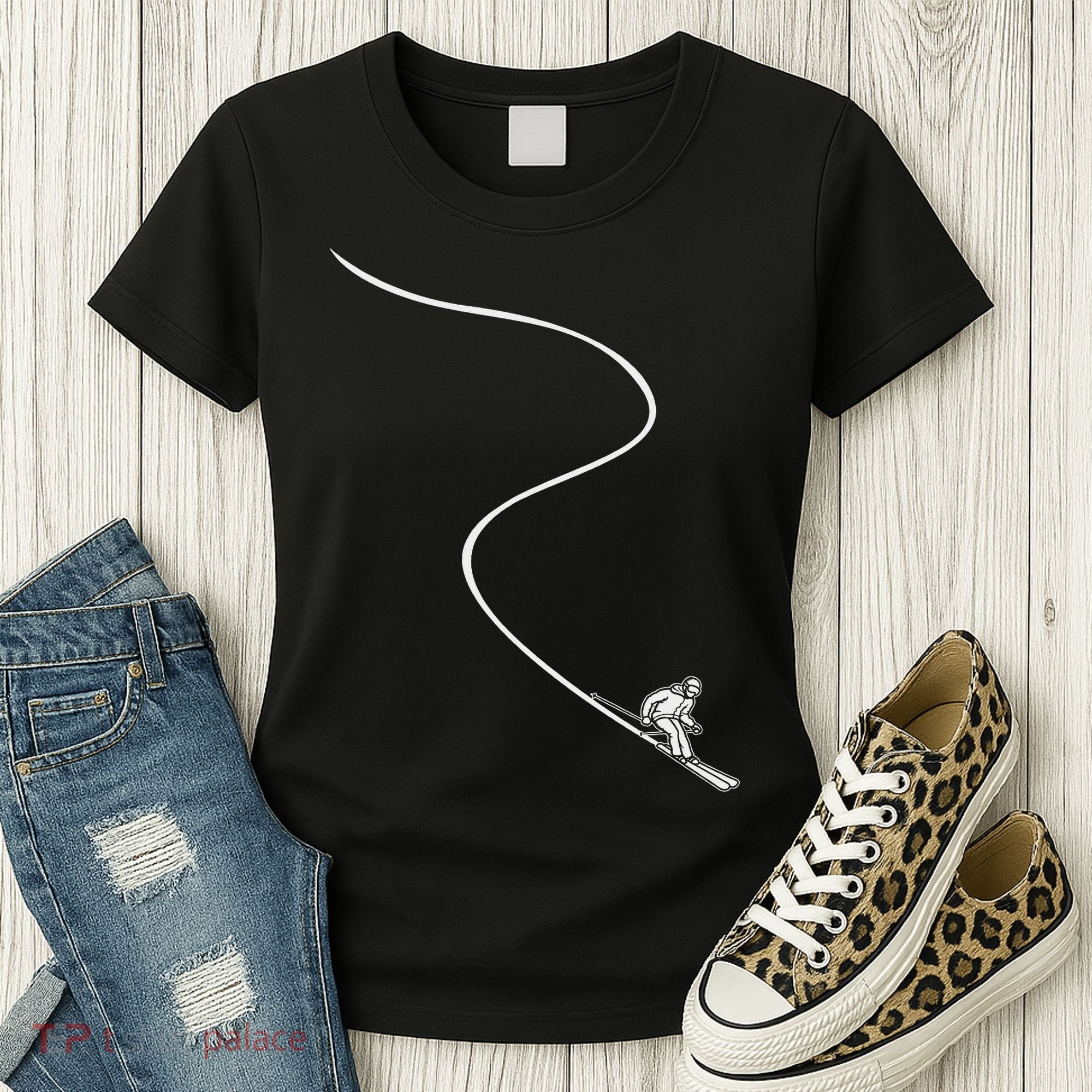 Ski Skiing Skier Women's T-Shirt