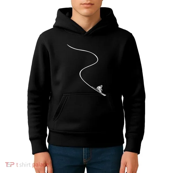 Ski Skiing Skier Kids Hoodie