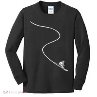 Ski Skiing Skier Kids Long Sleeve Shirt thumb 0