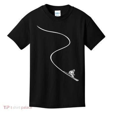 Ski Skiing Skier Kids T-Shirt