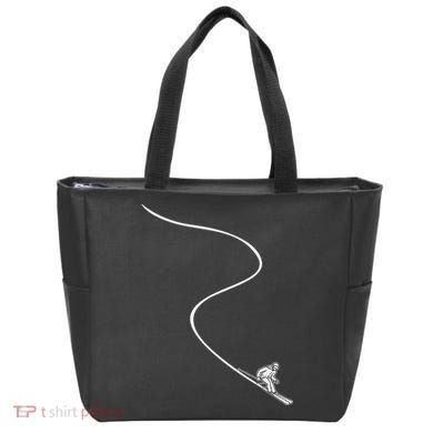 Ski Skiing Skier Tote Bag