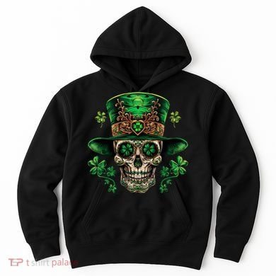 Sugar Skull St Patrick Day Of The Dead Hoodie