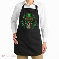 Sugar Skull St Patrick Day Of The Dead Apron thumb 2