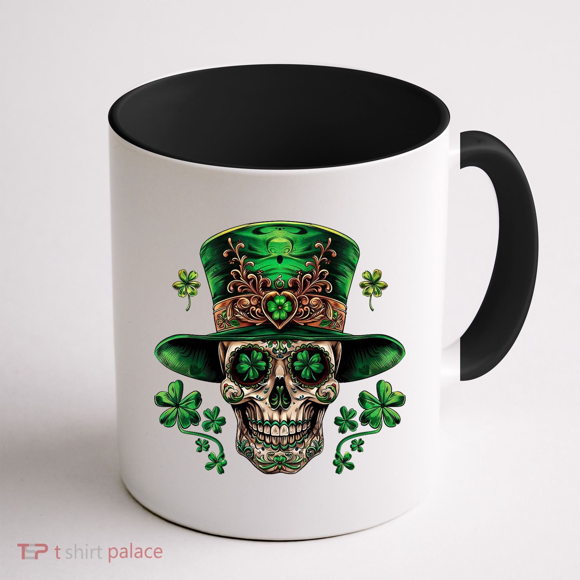 Sugar Skull St Patrick Day Of The Dead Coffee Mug