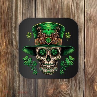Sugar Skull St Patrick Day Of The Dead Coaster