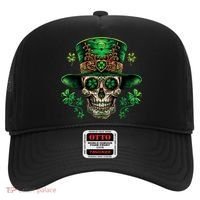 Sugar Skull St Patrick Day Of The Dead Hat thumb 0