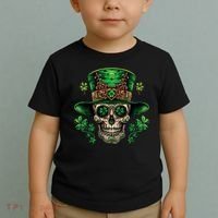 Sugar Skull St Patrick Day Of The Dead Toddler T-Shirt thumb 2