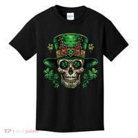 Sugar Skull St Patrick Day Of The Dead Kids T-Shirt thumb 0