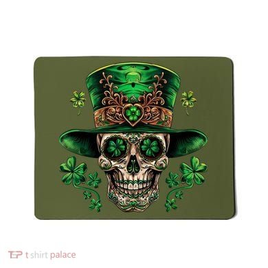 Sugar Skull St Patrick Day Of The Dead Mousepad