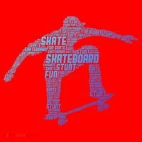 Skateboard Skateboarder Skater Gift Santa Hat thumb 1