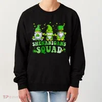 Shenanigans Squad St Patrick's Day Gnomes Groovy Women's Sweatshirt thumb 0