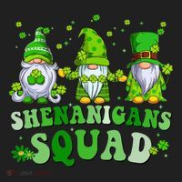 Shenanigans Squad St Patrick's Day Gnomes Groovy Women's Sweatshirt thumb 2
