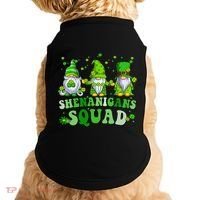 Shenanigans Squad St Patrick's Day Gnomes Groovy Doggie Tank thumb 0
