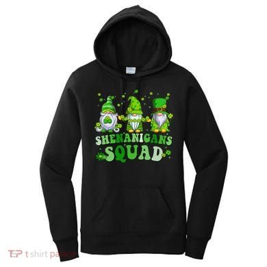Shenanigans Squad St Patrick's Day Gnomes Groovy Women's Hoodie