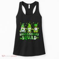 Shenanigans Squad St Patrick's Day Gnomes Groovy Women's Tank Top thumb 0