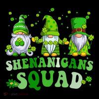 Shenanigans Squad St Patrick's Day Gnomes Groovy Women's Tank Top thumb 5