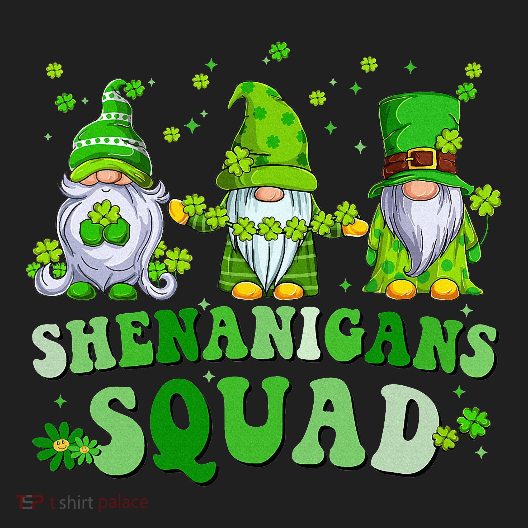 Shenanigans Squad St Patrick's Day Gnomes Groovy Hat