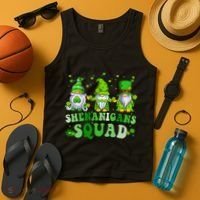 Shenanigans Squad St Patrick's Day Gnomes Groovy Tank Top thumb 4