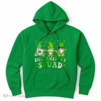 Shenanigans Squad St Patrick's Day Gnomes Groovy Hoodie thumb 0