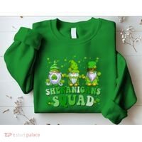 Shenanigans Squad St Patrick's Day Gnomes Groovy Sweatshirt thumb 2