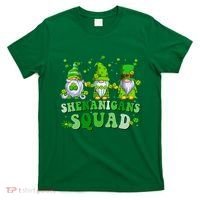 Shenanigans Squad St Patrick's Day Gnomes Groovy T-Shirt thumb 0