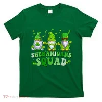 Shenanigans Squad St Patrick's Day Gnomes Groovy T-Shirt thumb 0