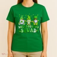 Shenanigans Squad St Patrick's Day Gnomes Groovy T-Shirt thumb 4