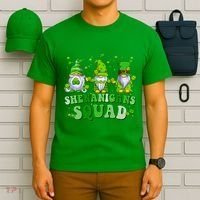 Shenanigans Squad St Patrick's Day Gnomes Groovy T-Shirt thumb 6
