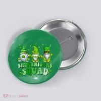 Shenanigans Squad St Patrick's Day Gnomes Groovy Button thumb 0
