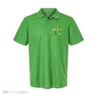 Shenanigans Squad St Patrick's Day Gnomes Groovy Polo thumb 0