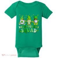 Shenanigans Squad St Patrick's Day Gnomes Groovy Baby Bodysuit thumb 0