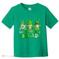 Shenanigans Squad St Patrick's Day Gnomes Groovy Toddler T-Shirt thumb 0