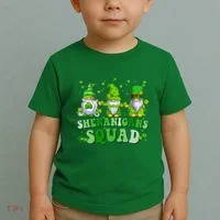 Shenanigans Squad St Patrick's Day Gnomes Groovy Toddler T-Shirt thumb 2