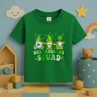 Shenanigans Squad St Patrick's Day Gnomes Groovy Toddler T-Shirt thumb 3