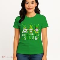 Shenanigans Squad St Patrick's Day Gnomes Groovy Women's T-Shirt thumb 4