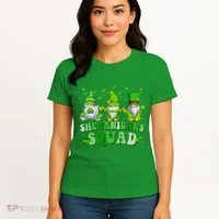 Shenanigans Squad St Patrick's Day Gnomes Groovy Women's T-Shirt thumb 4