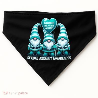 Supporting Survivors Sexual Assault Awareness Month Design Gift USA-Made Doggie Bandana
