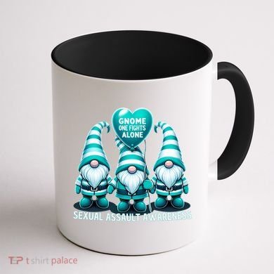 Supporting Survivors Sexual Assault Awareness Month Design Gift Coffee Mug back