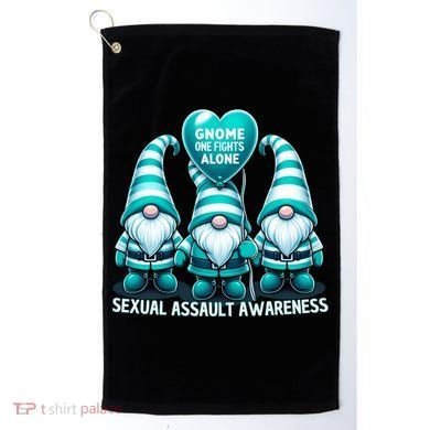 Supporting Survivors Sexual Assault Awareness Month Design Gift Golf Towel