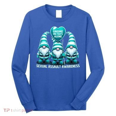 Supporting Survivors Sexual Assault Awareness Month Design Gift Long Sleeve Shirt