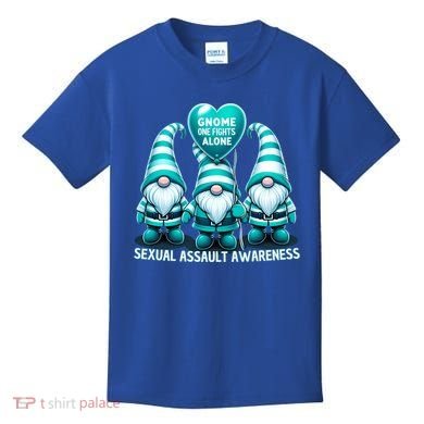 Supporting Survivors Sexual Assault Awareness Month Design Gift Kids T-Shirt