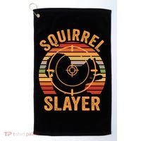 Squirrel Slayer Squirrel Hunting Gift Golf Towel thumb 0
