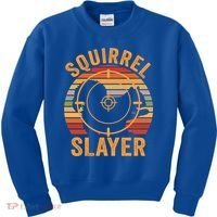 Squirrel Slayer Squirrel Hunting Gift Kids Sweatshirt thumb 0